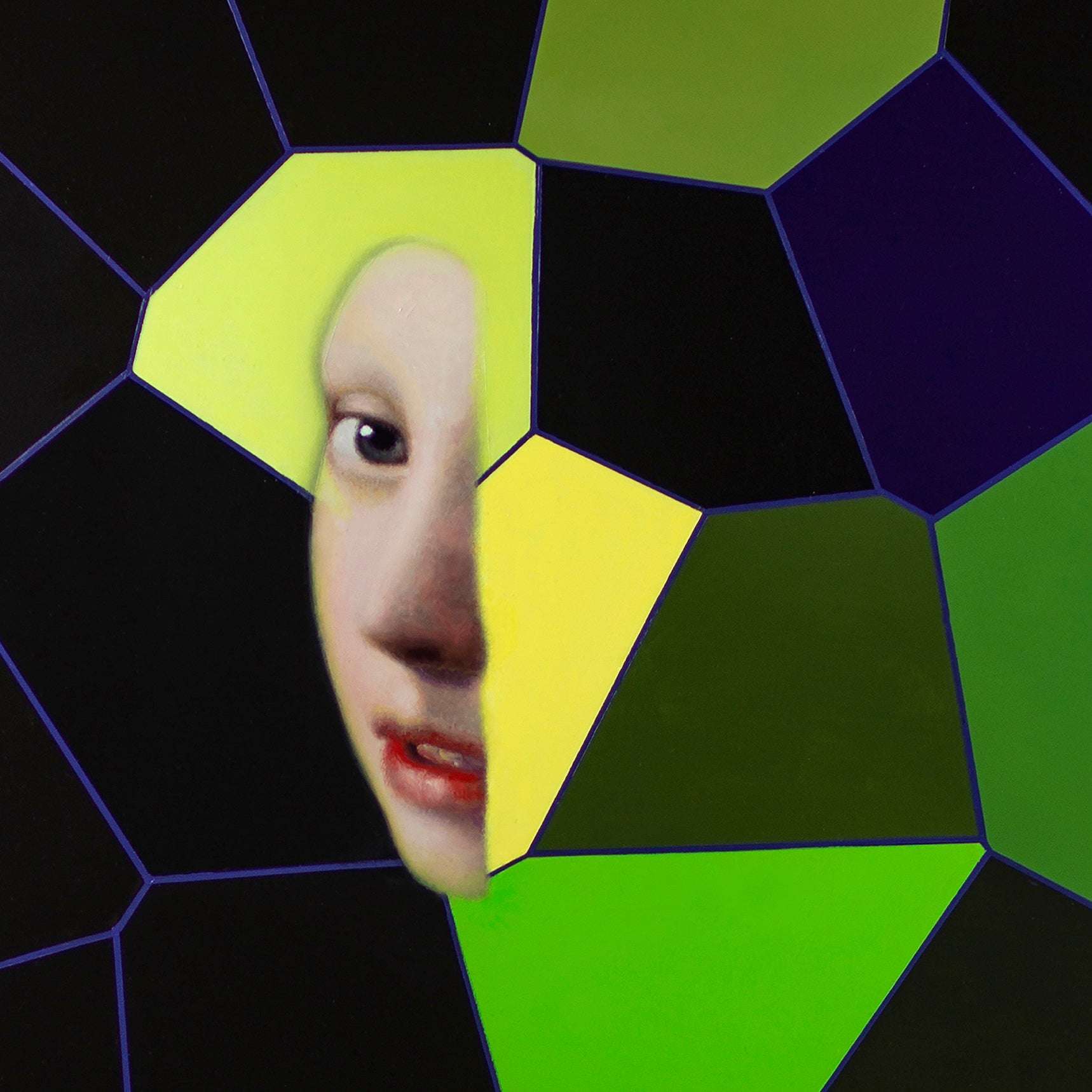 Original abstract painting for sale 'Girl' by artist Marcus CallumOriginal Painting: "Girl" (Available)
