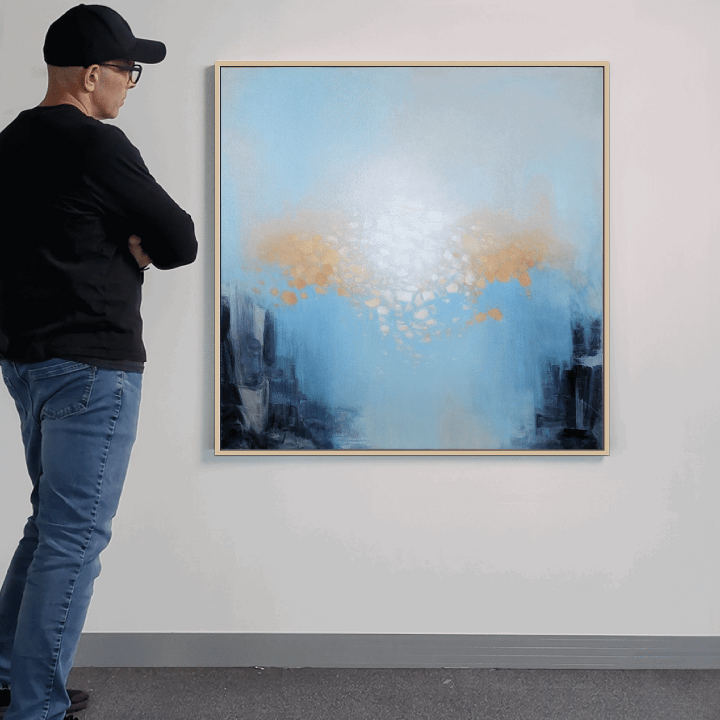 Original abstract painting for sale "Hello Sunshine" Marcus Callum Artist