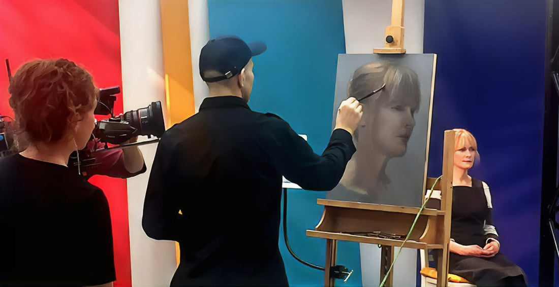 How My 7-Year-Old Son Pushed Me to Compete on Sky Arts Portrait Artist of the Year