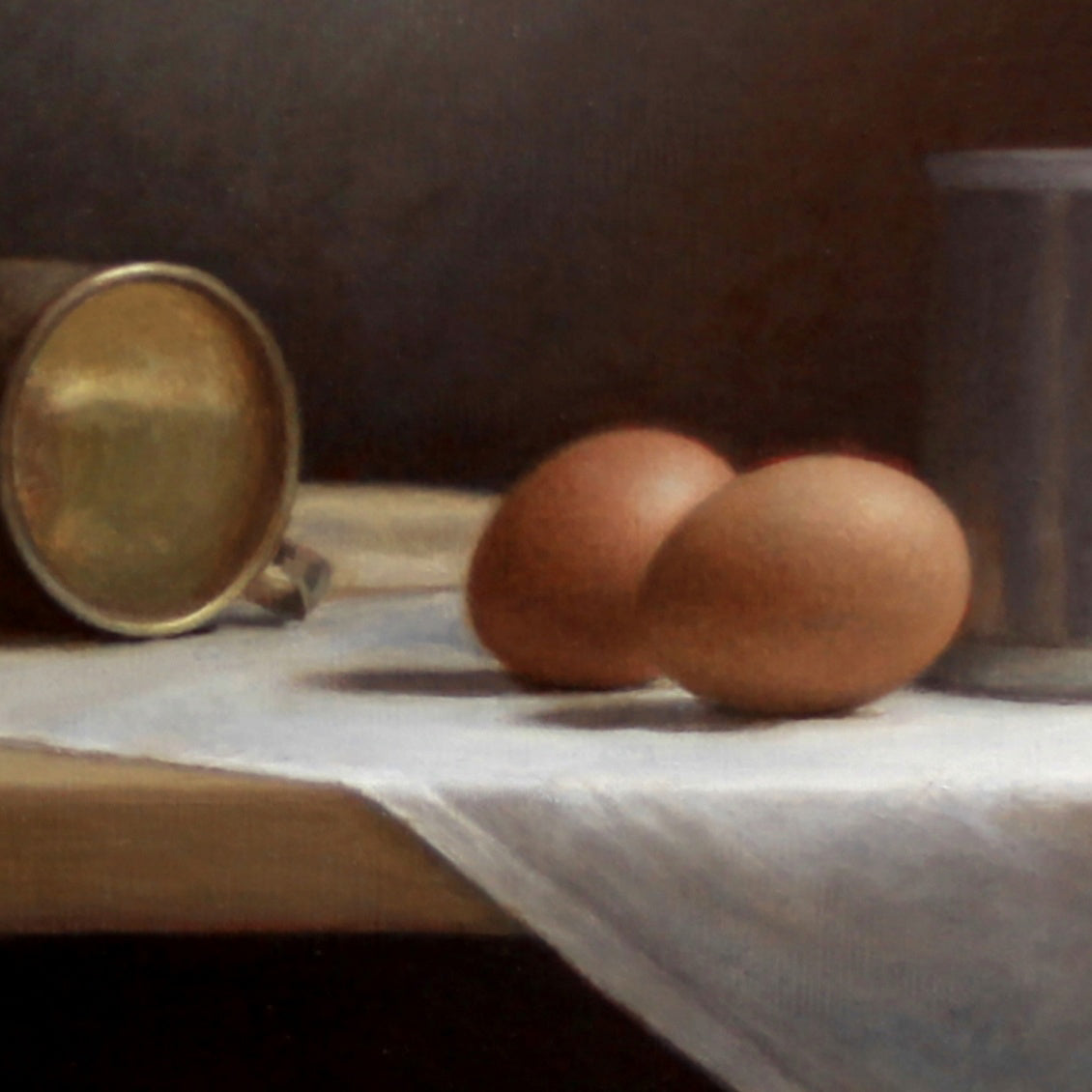 Original Painting: "Still Life with Wine, Eggs and Buddha"