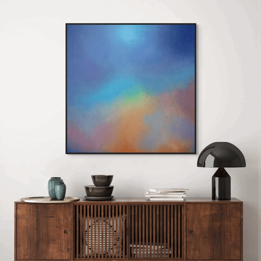 Fine Art Print for sale Aura Aurora above a cupboard