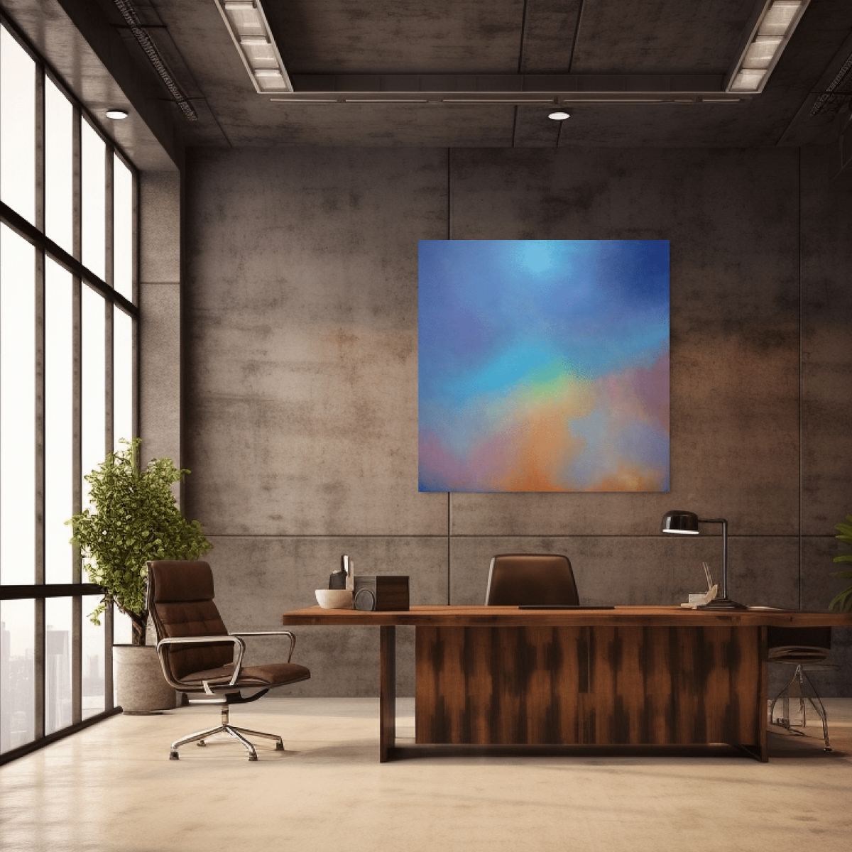 Fine Art Print for sale: "Aura Aurora" on an office wall by Marcus Callum Artist