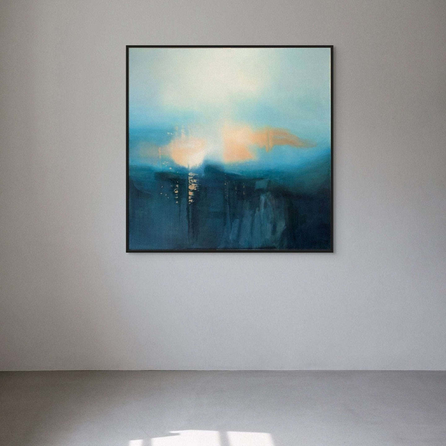 Framed abstract art by award winning UK artist Marcus CallumFine Art Print: "Misty Morning"