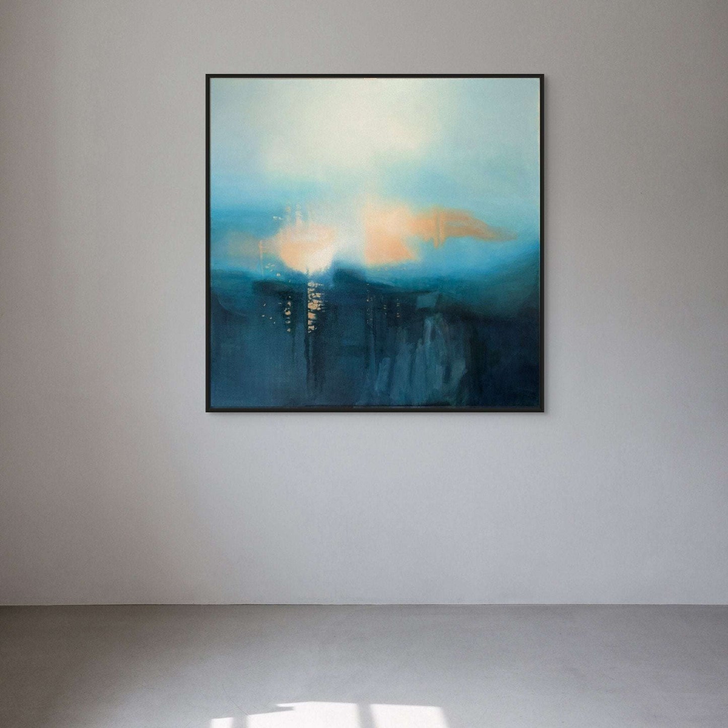 Original abstract painting for sale: "Misty Morning" by artist Marcus Callum