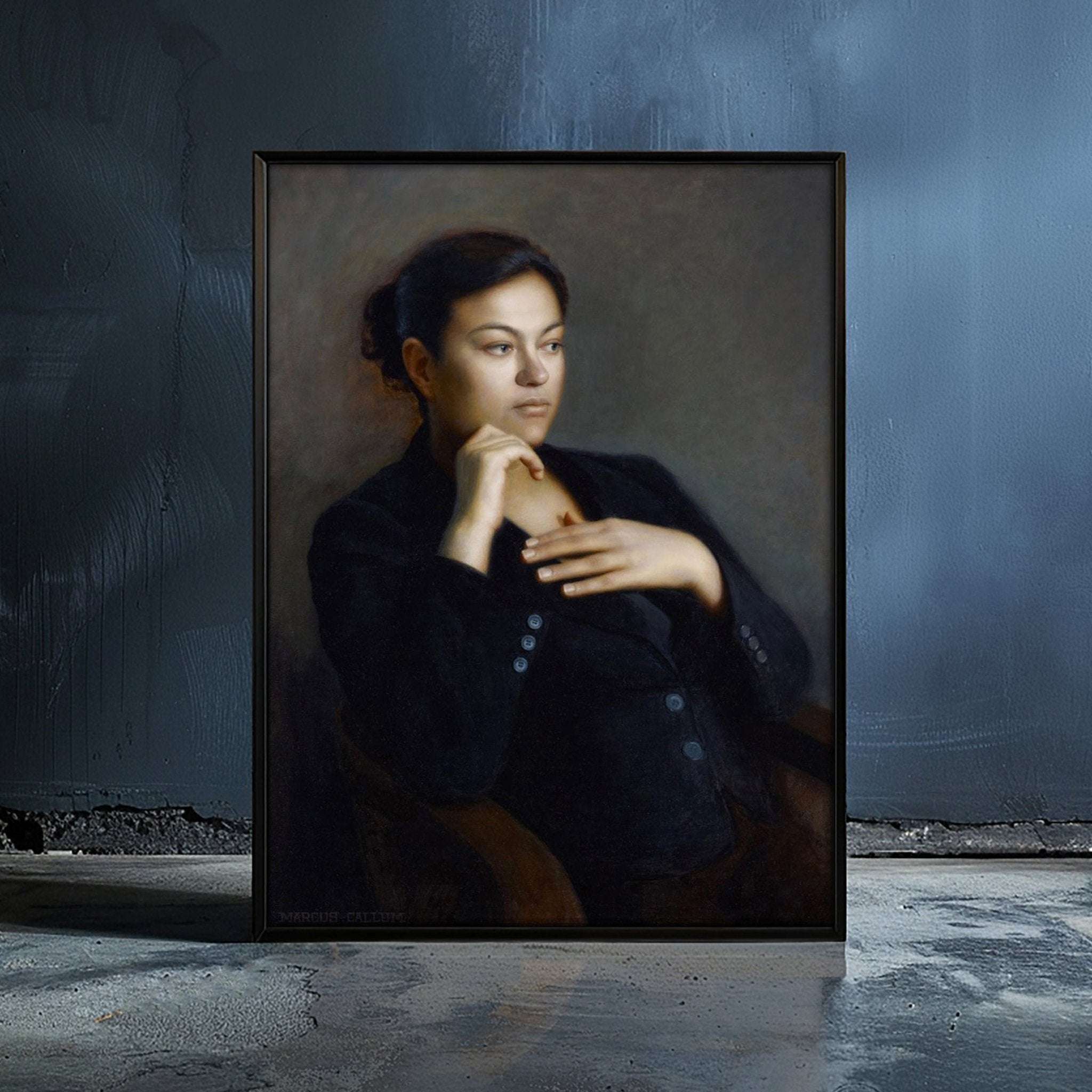 Marcus Callum 'Seated Woman': Fine Art Portrait Commission – Marcus Callum Artist